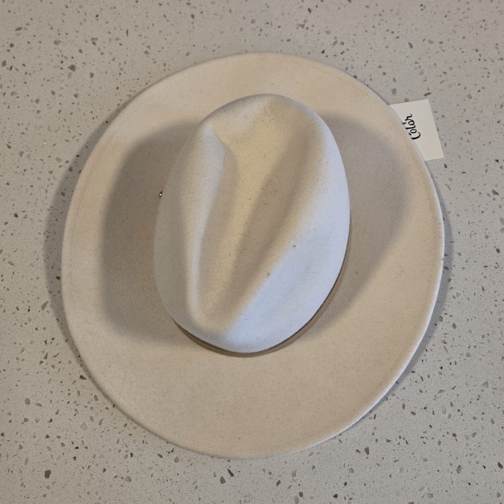 Lack Of Color White The Fader Fedora, 100% Australian Wool - Picture 2 of 4